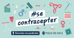 podcast-se-contracepter-2025 Illustration du podcast Se contracepter qui parle des méthodes de contraception et de leur partage