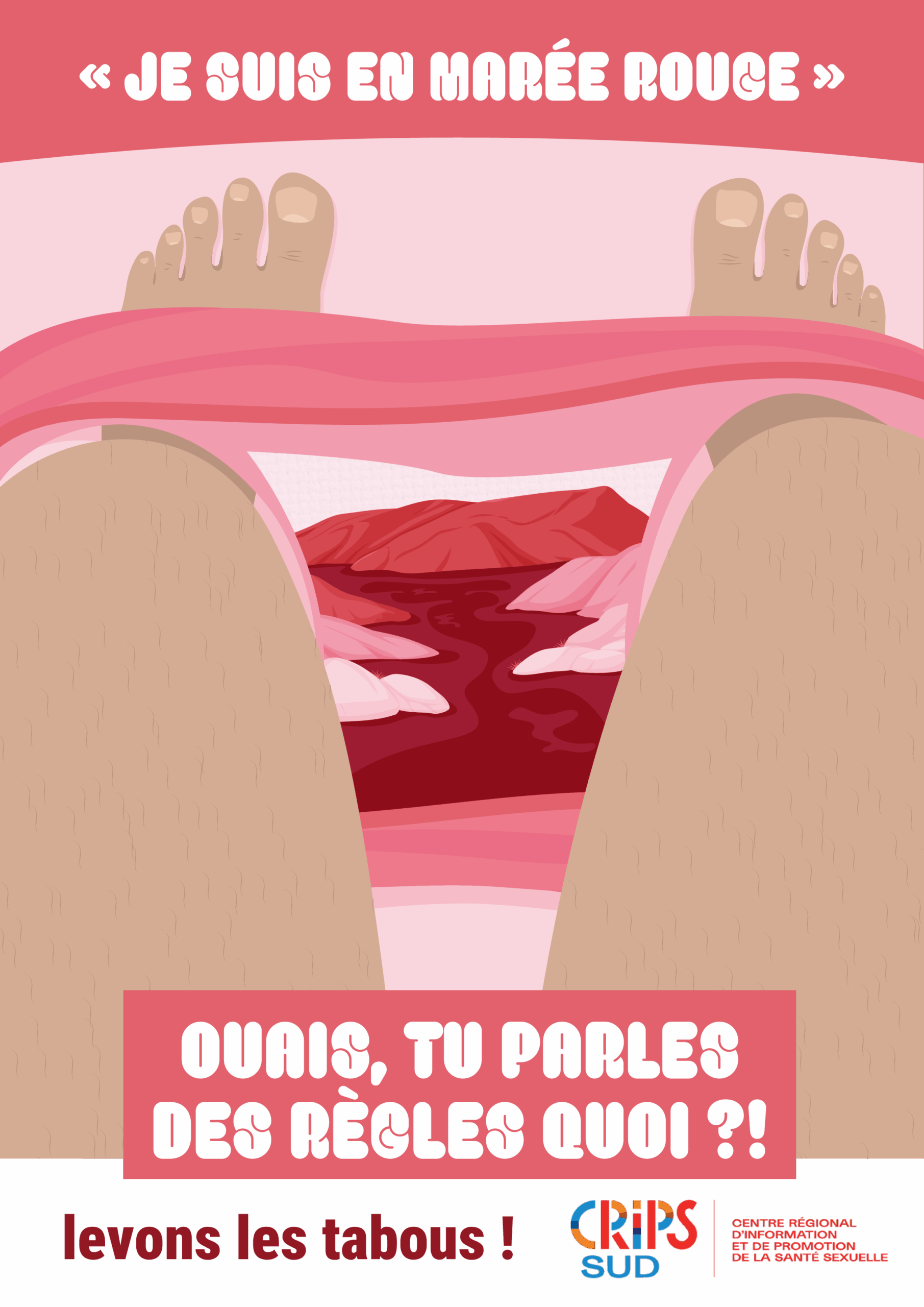 Affiche Je suis en marée rouge